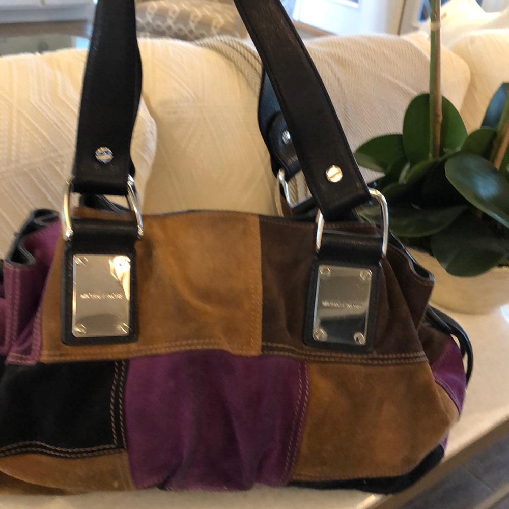 Michael Kors leather suede purse